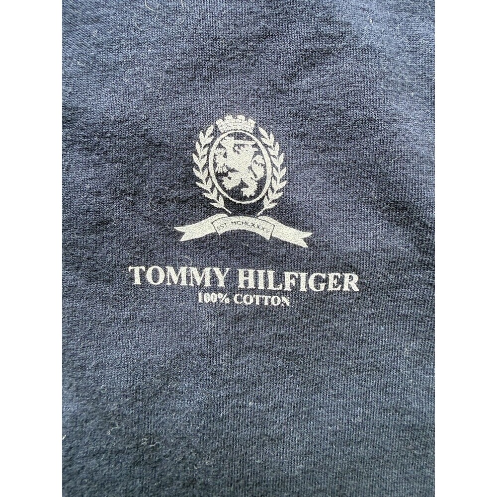 Vintage 90s Tommy Hilfiger Long Sleeve Shirt XL Crest Logo Made In USA